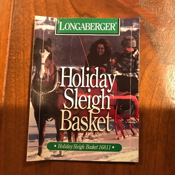 LONGABERGER 1998 LARGE HOLIDAY SLEIGH BASKET16811 - Picture 5 of 5